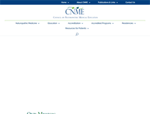 Tablet Screenshot of cnme.org