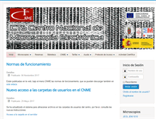 Tablet Screenshot of cnme.es